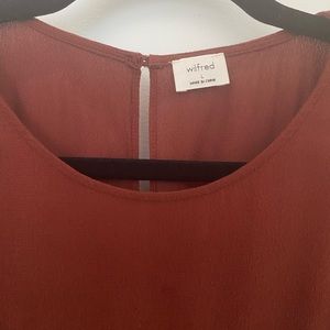 ARITZIA WILFRED MAXIME DRESS IN RUSTIQUE